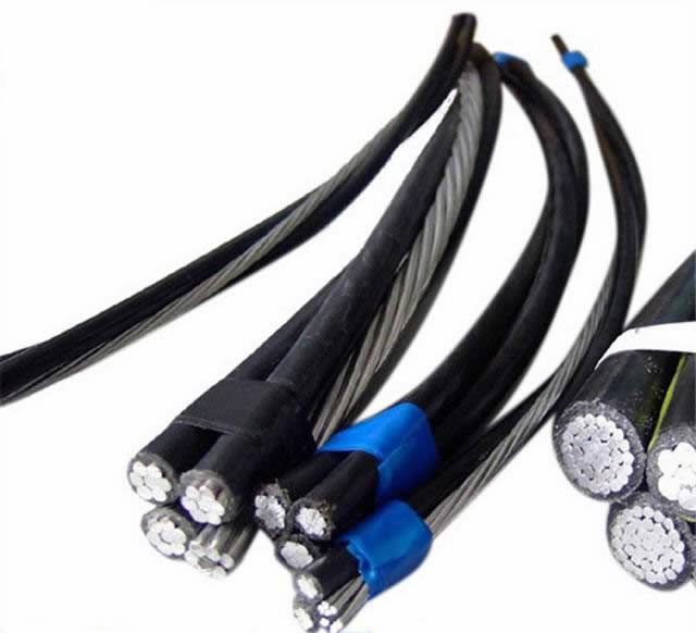  600V Antena estándar ASTM aislamiento XLPE Paquete de 4*16mm2 Cable ABC