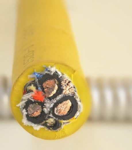  8.7/10kv Cable flexible de caucho de blindaje de cobre de minas