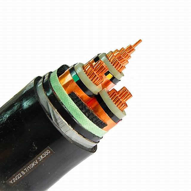 8.7/15kv XLPE de Media Tensión Cables de alimentación Cable de alimentación de cobre de un solo núcleo