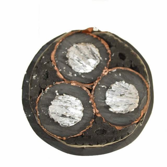 Black PVC Sheath XLPE Insulation Steel Wire Armored Copper Power Cable Yjv32- 0.6/1kv Cable