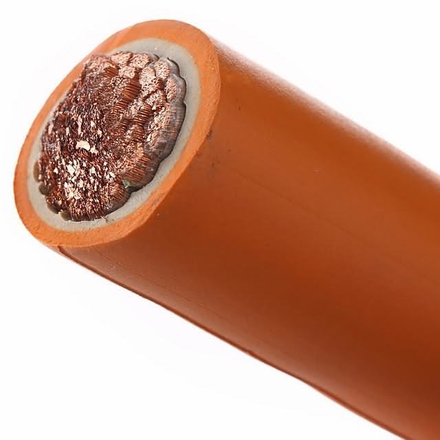  CCA de aislamiento de goma flexible de color naranja el Cable de soldadura eléctrica