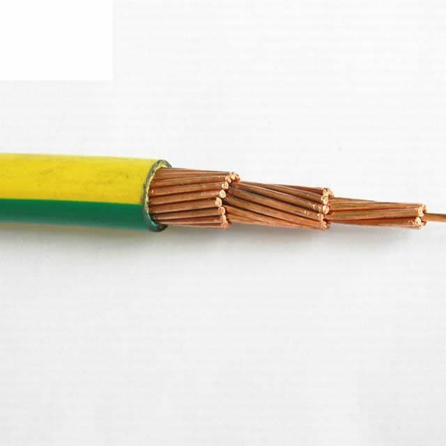  El cobre de 6mm cable de tierra de color verde y amarillo