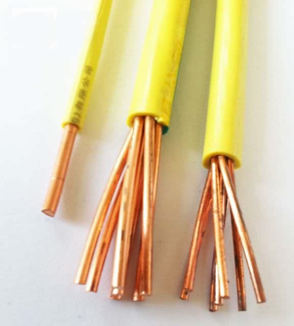  Núcleo de cobre de 16 mm de cable tipo BV Cu/PVC IEC60227 Cable 450/750V