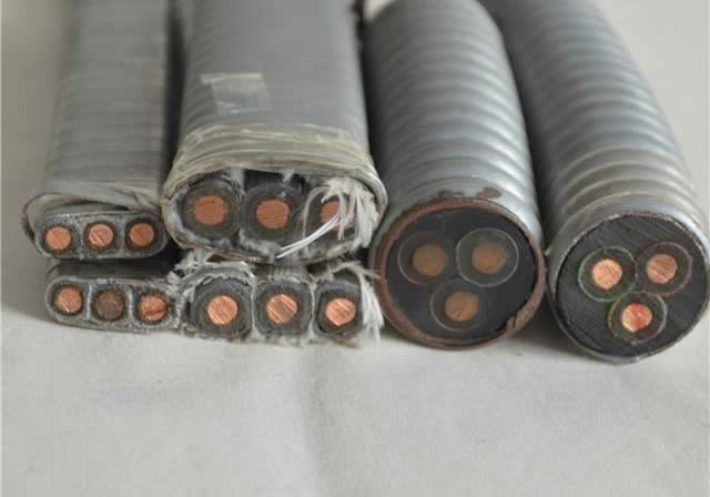  Esp Cable con aislamiento de caucho EPDM y recubierto de plomo, impulsar blindados, Ronda/esp/plana de la bomba de aceite sumergible Cable 3*10 mm2, 3*16mm2, Qypny Qypn Planas, 300/500V
