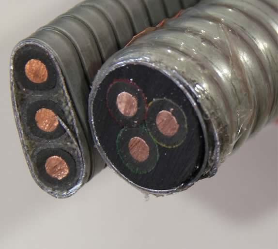  Cable de alimentación Esp EPDM el aislamiento del cable de cinta de acero galvanizado