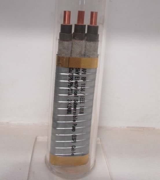  Aço galvanizado cabo da bomba submersível vidros blindados