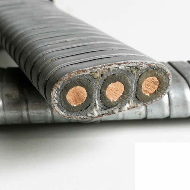  El estándar IEEE 3core 2AWG 3AWG 4AWG 5kv Epr aislamiento funda cable toca la armadura de acero la bomba de aceite sumergible Cable Esp