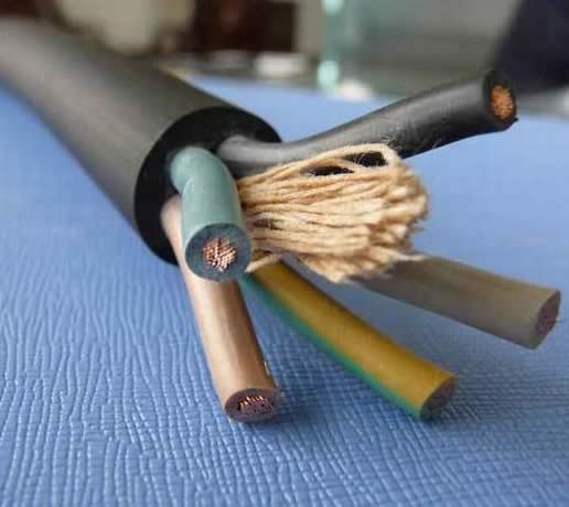 Low Voltage 2 Core 3 Core 1.5mm2 2.5mm2 Rubber Insulated Flexible Wire