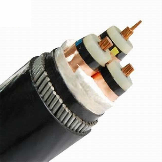 
                                 La tensión media de 3 núcleos de 11kv 15kv 33kv XLPE Cable de alimentación eléctrica subterránea                            