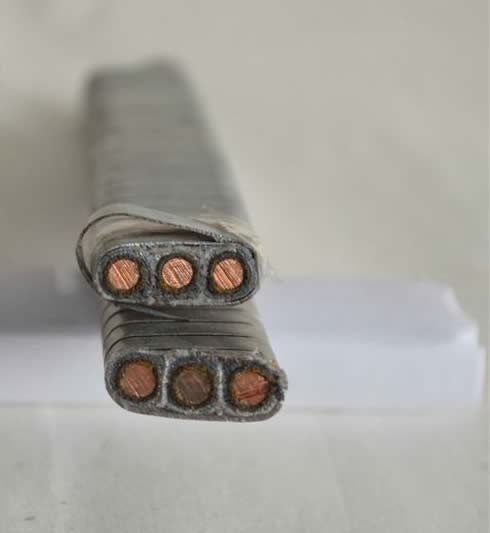 PVC/Rubber Copper Conductor Flexible Water Deep Well Field Submersible Cable