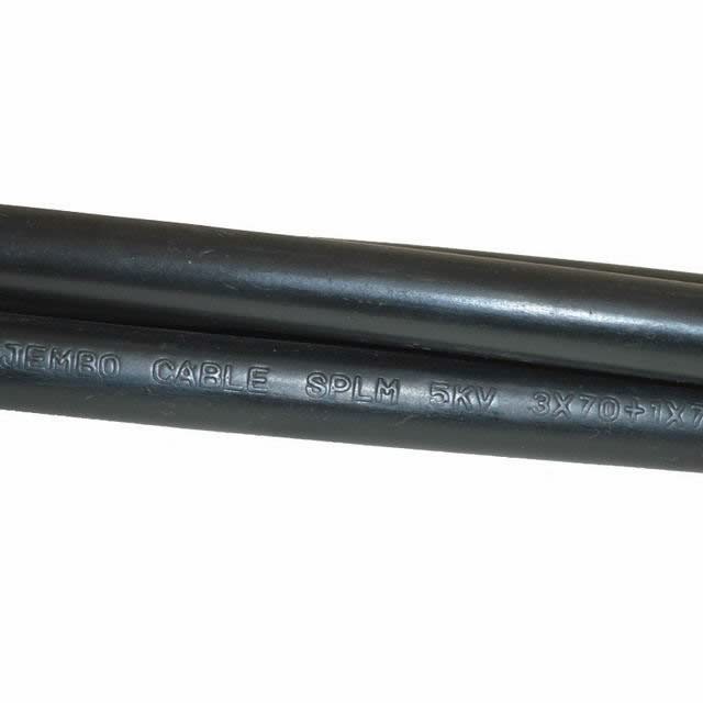  Cable de alimentación 6/10 (12) Kv, Conductor de cobre recubierto de PE aislamiento XLPE XLPE/Cu/PE