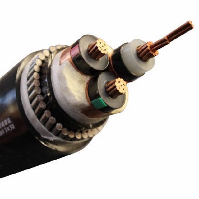  Сертификат SABS 3 Core 25мм2 35мм2 50мм2 6.35/11кв стальная проволока доспехи подземных электрического кабеля питания