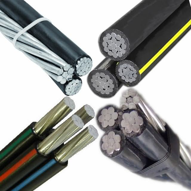 Service Electric Cable, XLPE Insulated Aerial Bundled Cable, Aluminum Overhead Cable, Service Drop Electric Cable, Service Drop Cable with Messenger ABC Cable