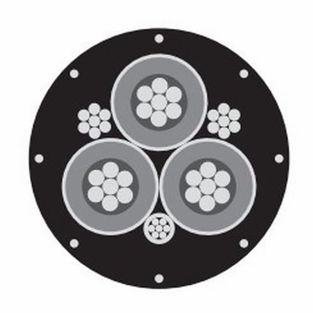  Shd-Gaschromatographie Three-Conductor Round Portable Power Cable, CPE Jacket 5kv schreiben