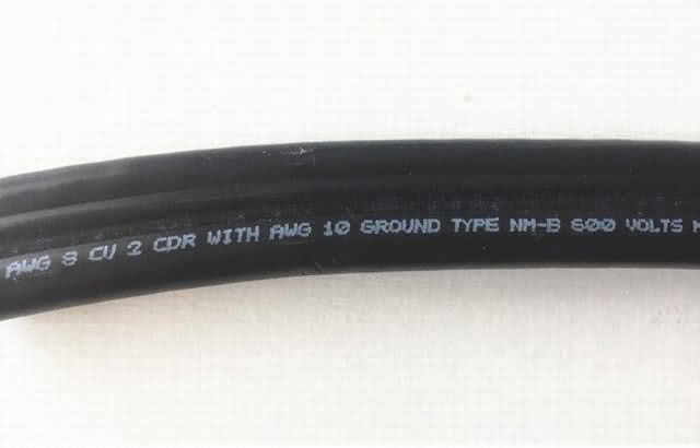  UL719 Nonmetallic-Sheathed câble. 600 volts. Conducteurs en cuivre. Couleur veste. Nm-B 14/4 G & 14/2-2 G3