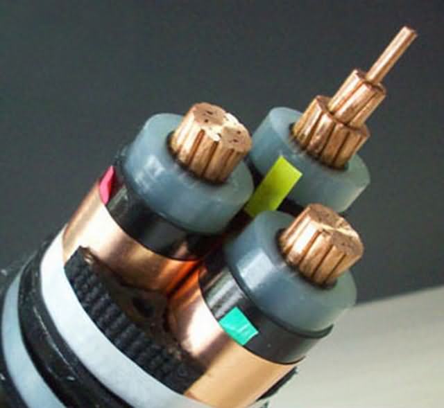  Recubierto de PVC con aislamiento XLPE de alta tensión del cable de alimentación Cable de alimentación
