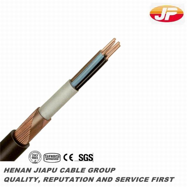 La norma ASTM 600/100V núcleo de cobre del cable concéntrico