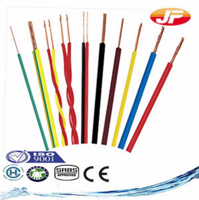  El cable eléctrico con aislamiento de PVC