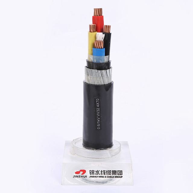 0.6 / 1kv 185mm2 Copper Conductor Material 3+1 Core PVC Insulated Armoured Power Cable