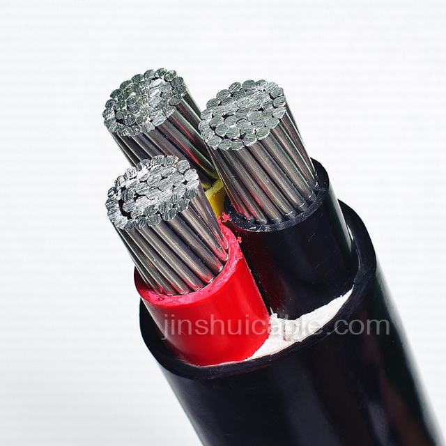  0.6/1kv 3 núcleos aislados con PVC/aluminio Cable de alimentación