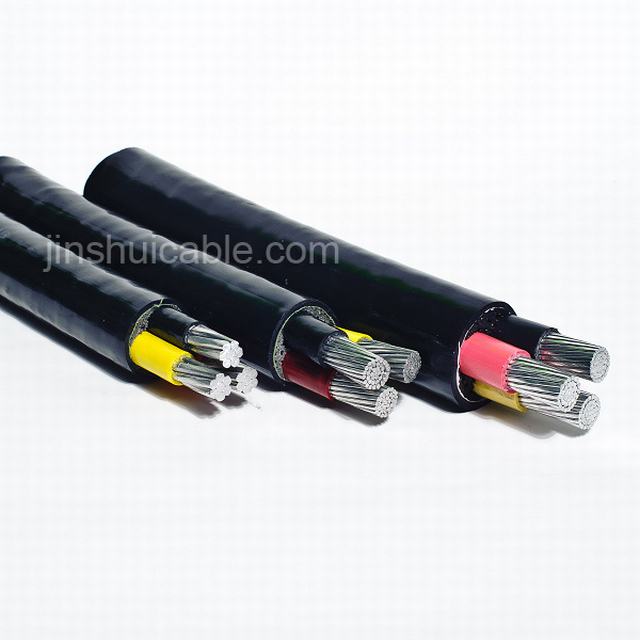  0.6/1kv y 4 núcleos de PVC libre de halógenos de bajo nivel de humo el cable de alimentación