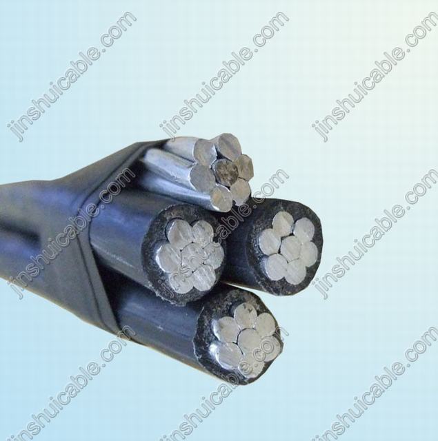  Câble d'aluminium Triplex 0.6/1kv 1/0, 2/0