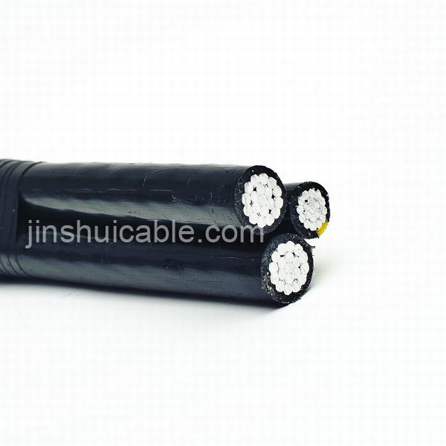 Câble d'aluminium torsadée 0.6/1kv de ligne de frais généraux