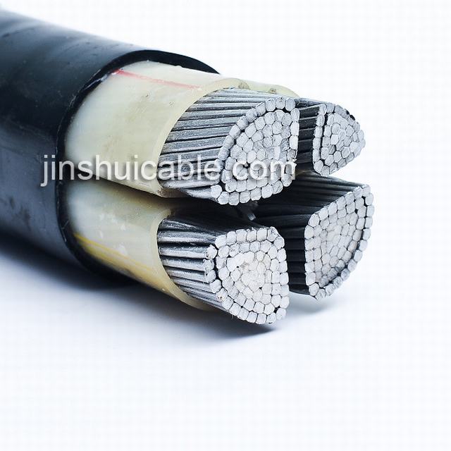  Conducteur en cuivre souterraine 1-35kv isolation XLPE Gaine en PVC du câble d'alimentation