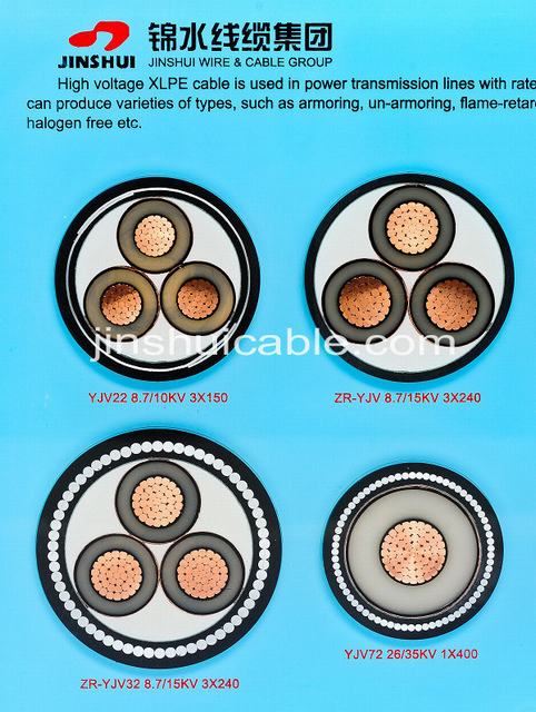 1-35kv XLPE Insulated Sta Armored Underground Electric Power Cable