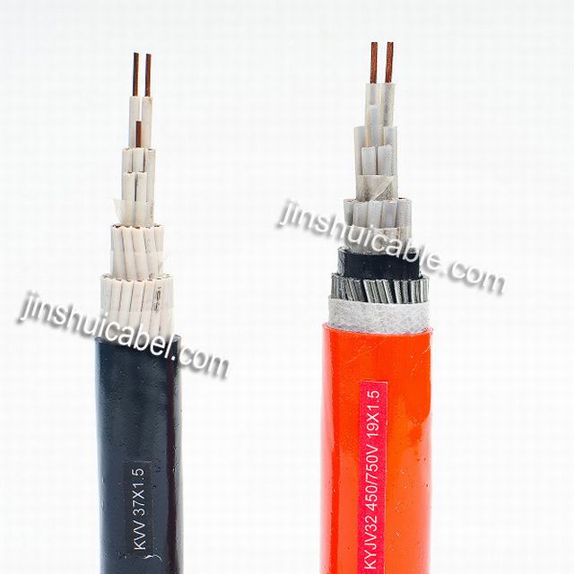  450/750V estándar IEC aislado y protegido del cable de control flexible de varios núcleos