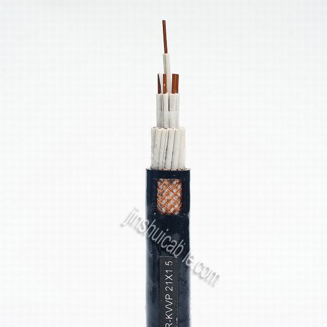  450/750V aislados en PVC y tejido revestido del cable de control flexibles blindados