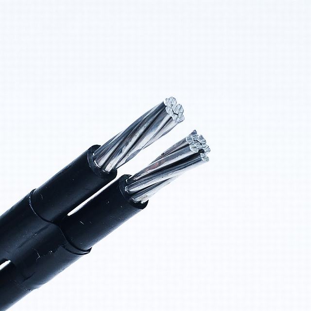  Servicio de cable dúplex caída Cable ABC Cable de aluminio para los gastos generales