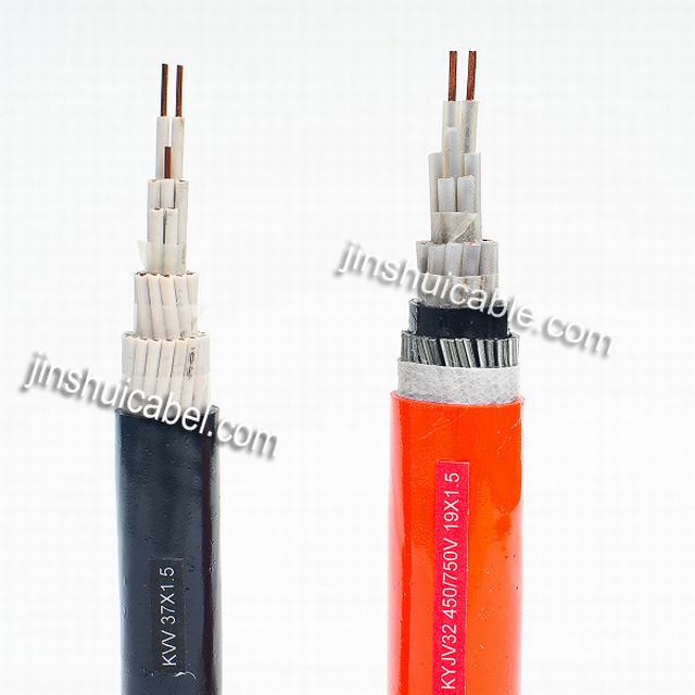  Kvv32 Kabel van de Controle van de Draad van het Staal van het Koper PVC/PVC de Gepantserde