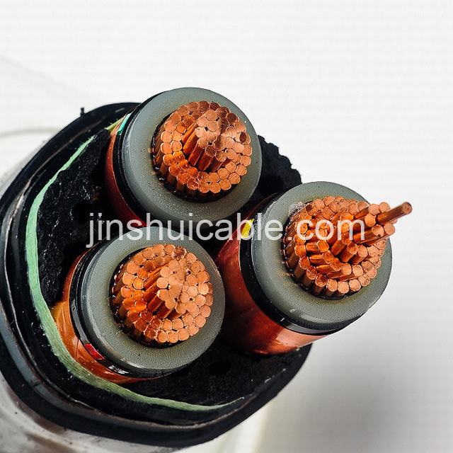  Водонепроницаемый среднего напряжения XLPE изоляцией бронированные XLPE кабель