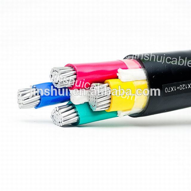  Mv 4 coeurs isolés de PVC Câble d'alimentation