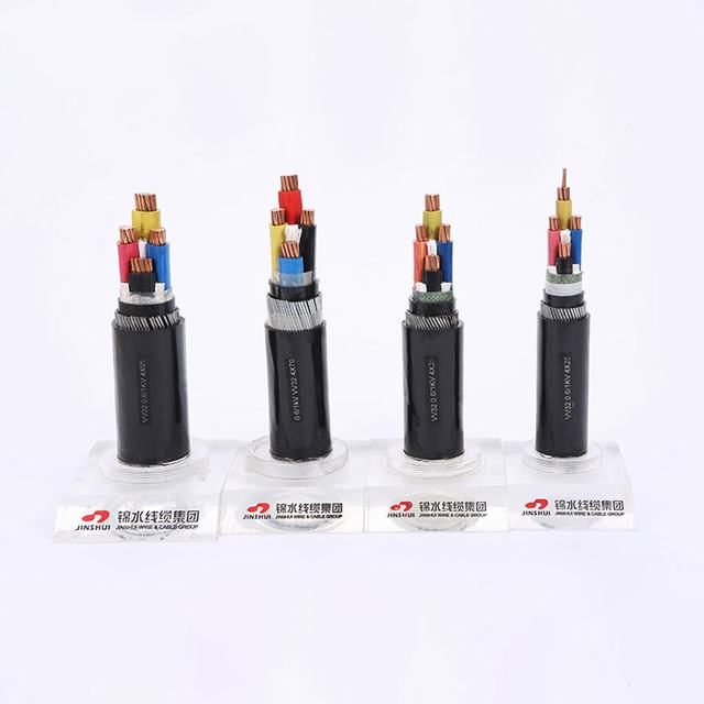 PVC Insulated Power Cable Copper Conductor 4 Cores Electrical Cable