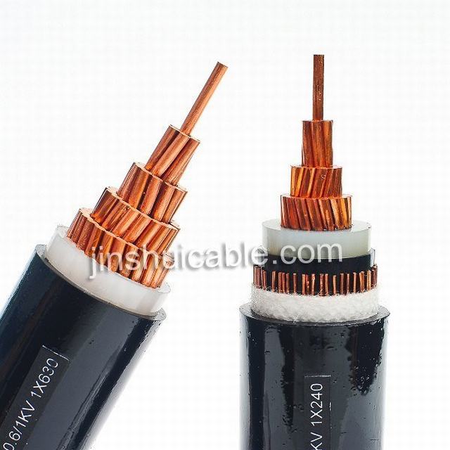  XLPE изолированных медных провода кабеля питания 300sqmm