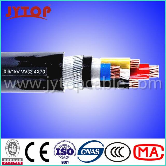  0.6/1kv Cable Blindado Conductor de cobre con aislamiento de PVC