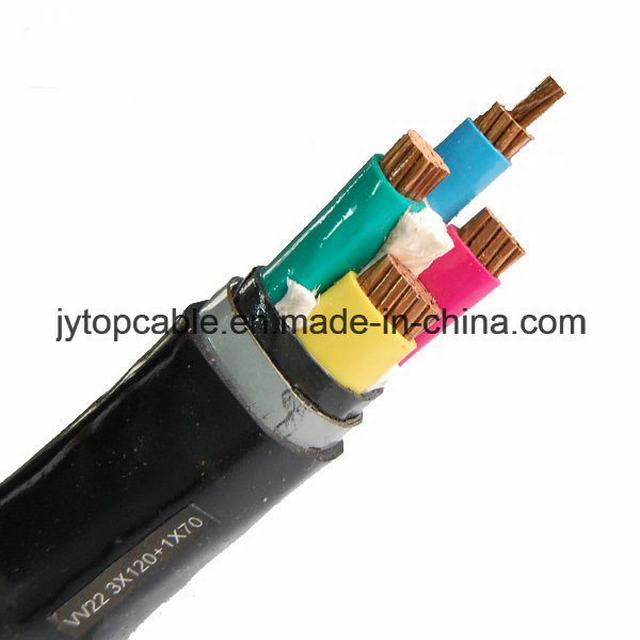0.6/1kv Copper Conductor PVC Insulation Steel Tape Armored and PVC Sheathed Nyby Cable