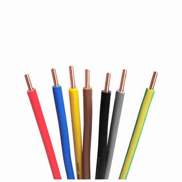  Cable eléctrico de cobre de 1,5 mm de la construcción de PVC cable H07V-U.