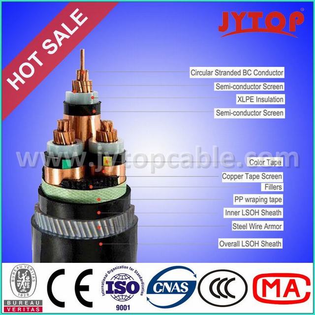 10kv Cable Steel Wire Armored Cable 3X95mm