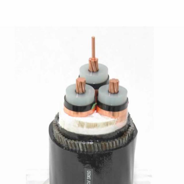  21/35kv 3x90mm2 Insualted XLPE de cobre recubierto de PVC El Cable de alimentación