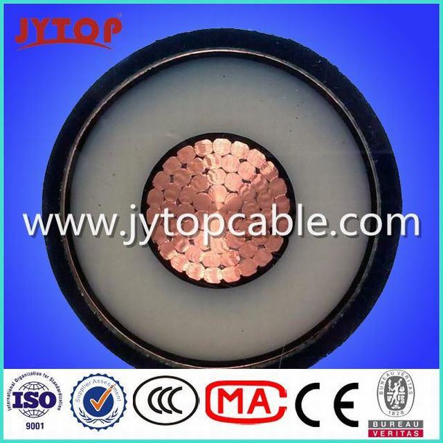  21/35kv XLPE Conductor de cobre del cable de alimentación aislado para Single Core
