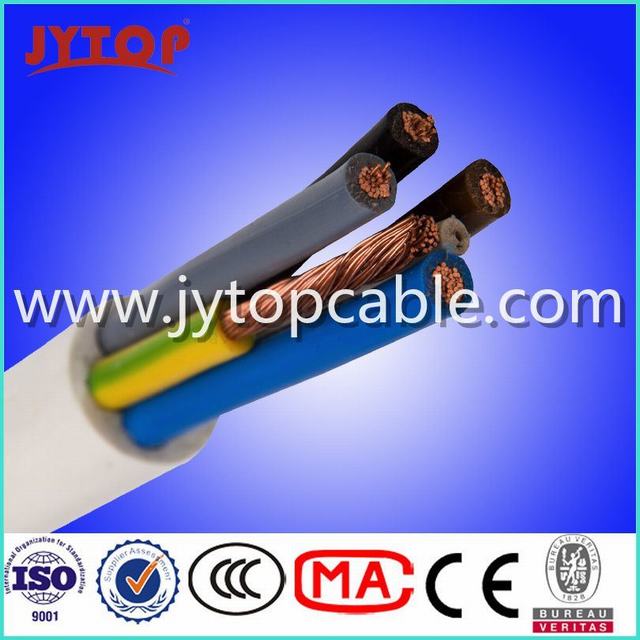  300/500V condutores do cabo de PVC flexível 5X1.5mm