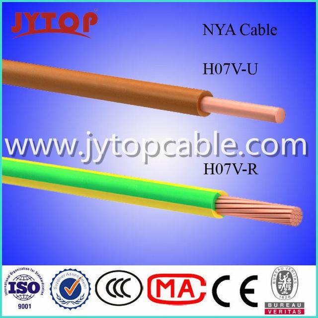  450/750V Nya cable H07V-U07V H-R con certificado CE