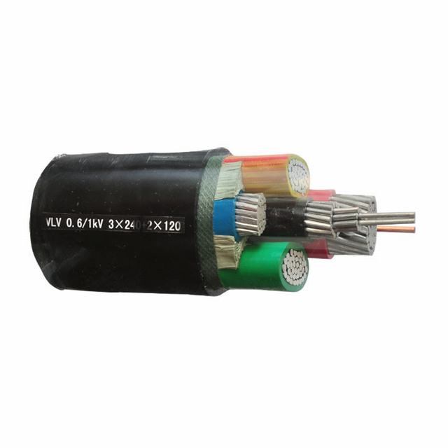  4X95+50mm2 Funda de PVC aislante XLPE de cobre del cable de alimentación eléctrica