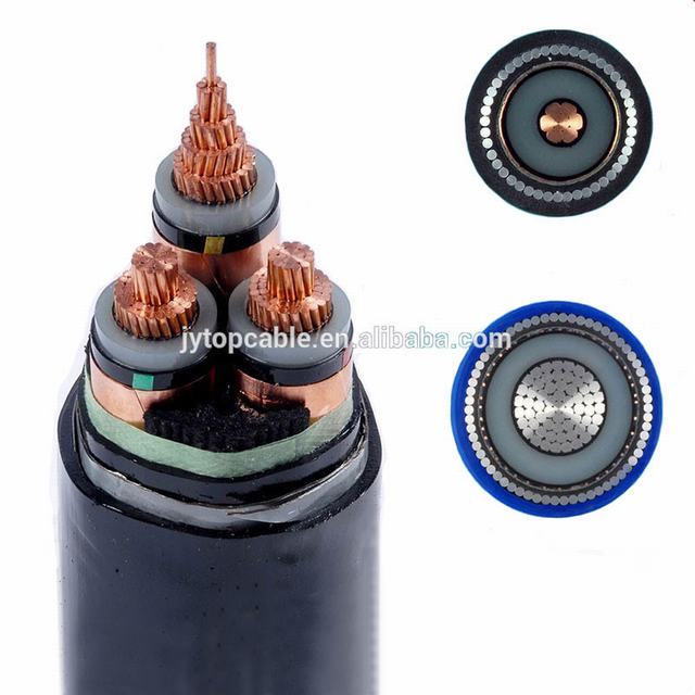 6.35/11 (12) Kv Three Core Copper XLPE Insulated Galvanized Steel Tape Armoured Cables