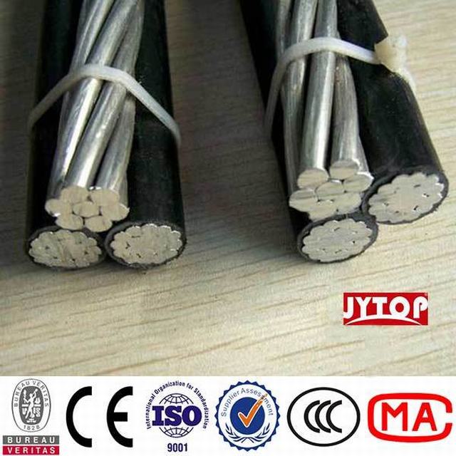  600volts fourni de l'aluminium secondaire de l'Ud Triplex Conducteur câble d'isolation en polyéthylène réticulé