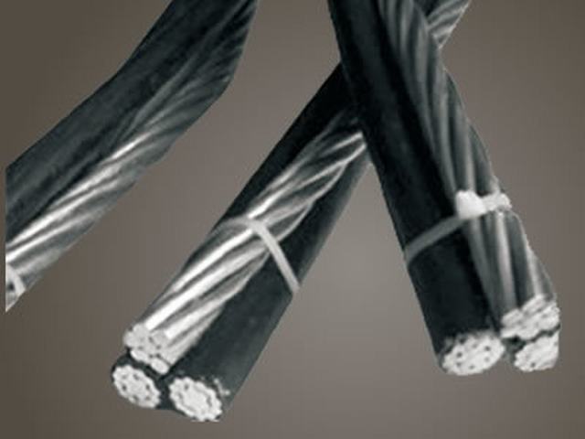  Servicio de cable de aluminio Triplex caída