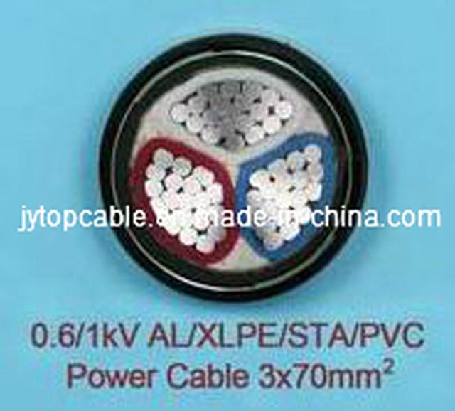 Copper Conductor XLPE Insulated Power Cable for Middle Voltage